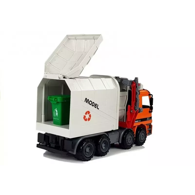 LEAN TOYS Napędzana Śmieciarka Kosz na Śmieci