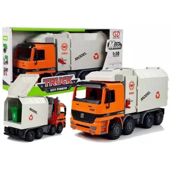 LEAN TOYS Napędzana Śmieciarka Kosz na Śmieci