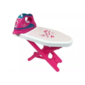 Zestaw do prasowania dla dzieci ROWE Pink z deską do prasowania i wieszakami