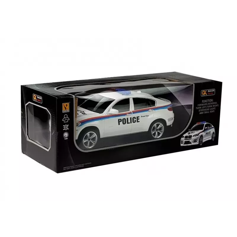 Samochód zdalnie sterowany Police Coupe R/C 4861 Lean Toys