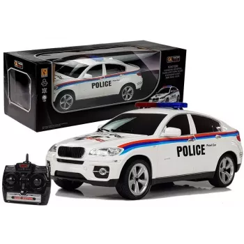 Samochód zdalnie sterowany Police Coupe R/C 4861 Lean Toys