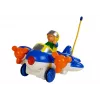 LEAN TOYS Baby R/C Airplane z Pilotem Kierownicą Niebieski