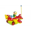 LEAN TOYS Baby R/C Airplane z kierownicą zdalnego sterowania Czerwony