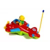 LEAN TOYS Baby R/C Airplane z kierownicą zdalnego sterowania Czerwony