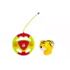 LEAN TOYS Baby R/C Airplane z kierownicą zdalnego sterowania Czerwony