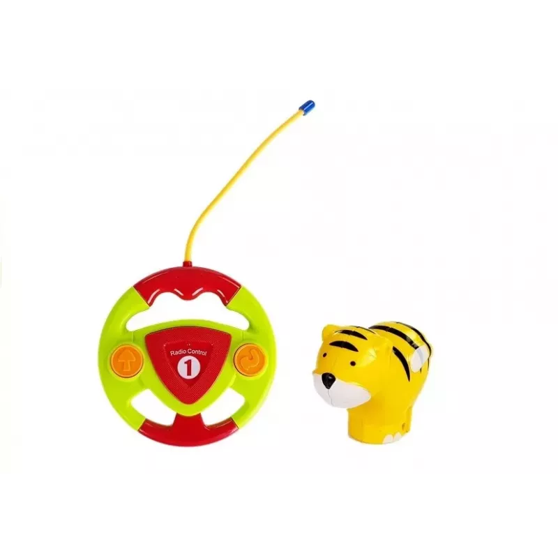 LEAN TOYS Baby R/C Airplane z kierownicą zdalnego sterowania Czerwony