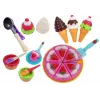 LEAN TOYS Zestaw Słodkości Deserów Lodów Ciasteczek Akcesoriów - Zabawkowe Jedzenie do Zabawy