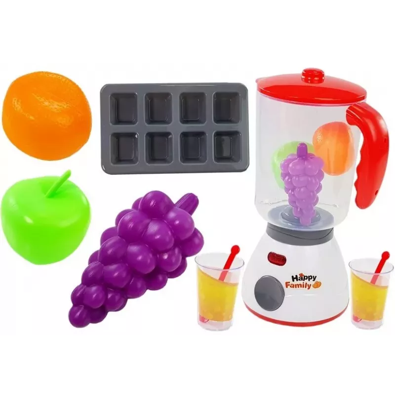 LEAN TOYS Mikser blender do soków owocowych, bateryjny, przenośny, osobisty blender 380ml Biały