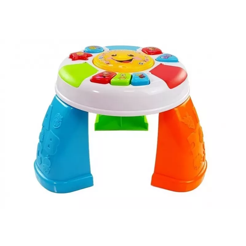 LEAN TOYS Stół edukacyjny dla niemowląt Kolorowy z dźwiękami