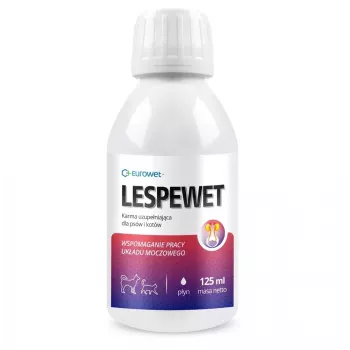 EUROWET Lespewet - Suplement diety dla psów i kotów - 125ml - Wsparcie funkcji nerek