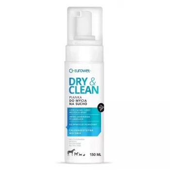 EUROWET Dry & Clean Waterless Cleaning Foam dla psów i kotów - 150 ml