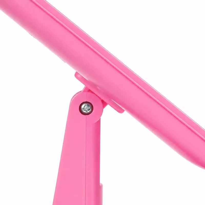 LEAN LED Cosmetic Mirror Folding Magnifying Touch Rotating Pink