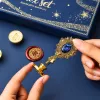 Zestaw Pieczęci Woskowej LEAN TOYS - 6-częściowy zestaw z mosiężną pieczęcią, łyżką do topienia, patyczkami wosku i podgrzewaczem
