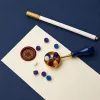 Zestaw Pieczęci Woskowej LEAN TOYS - 6-częściowy zestaw z mosiężną pieczęcią, łyżką do topienia, patyczkami wosku i podgrzewaczem