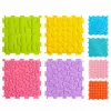 LEAN TOYS Sensory Silicone Puzzle Mat Sensory Path Colorful 25 cm 12 pcs.