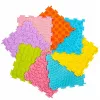 LEAN TOYS Sensory Silicone Puzzle Mat Sensory Path Colorful 25 cm 12 pcs.