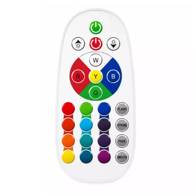LEAN Ozdobna Lampka Nocna LED RGB Akwarium z Rybkami 16 Kolorów USB Biała