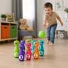 LEAN TOYS Bowling z Uśmiechniętymi Buziami Gra Edukacyjna dla Dzieci Sport Zręcznościowy 10 szt.