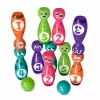 LEAN TOYS Bowling z Uśmiechniętymi Buziami Gra Edukacyjna dla Dzieci Sport Zręcznościowy 10 szt.