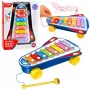 LEAN TOYS Talerze dla dzieci Rakieta na kółkach Statek kosmiczny Batonik Niebieski