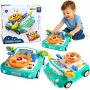 LEAN TOYS Interaktywny Panel Symulator Jazdy Samochodem Światła Dźwięki Niebieski