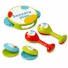 LEAN TOYS Zestaw instrumentów muzycznych dla dzieci Bębenek Grzechotki Tamburyn Kastaniety