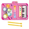 LEAN TOYS Interaktywna Mata Taneczna Edukacyjne Bębny Piano 2 w 1