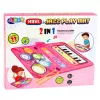 LEAN TOYS Interaktywna Mata Taneczna Edukacyjne Bębny Piano 2 w 1