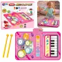 LEAN TOYS Interaktywna Mata Taneczna Edukacyjne Bębny Piano 2 w 1