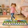 LEAN TOYS Edukacyjna Mata Muzyczna Pianino Zwierzęta Dźwięki Instrumentów 100x36 cm