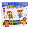LEAN TOYS Interaktywna Mata Taneczna Piano Zwierzęta ZOO 10 Melodii 126 cm