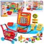 LEAN TOYS Interaktywny Wózek Supermarket z Skanerem i Wagą