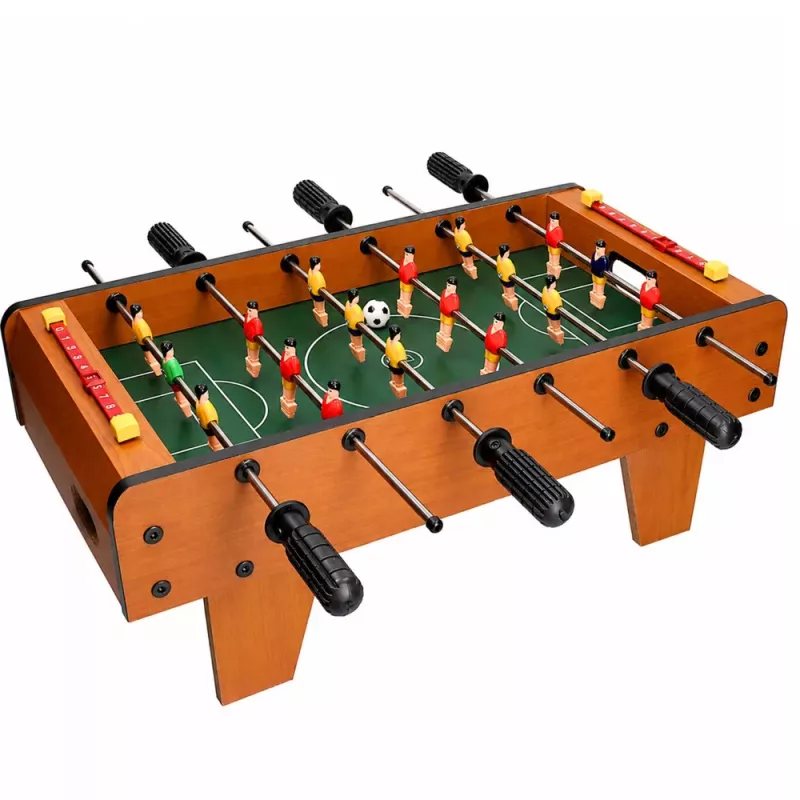 LEAN TOYS Piłkarzyki Arcade Mini Drewniany Stół do Gry 50x25 cm