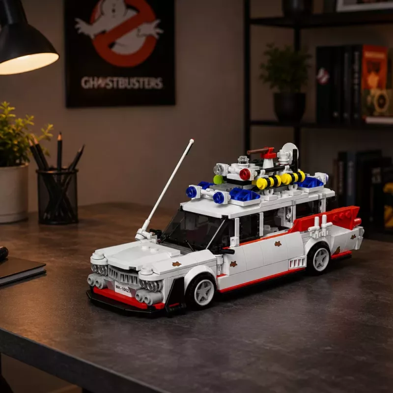 LEAN TOYS Klocki Budowlane Autobus Duch Biały 631 szt.