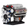 LEAN TOYS Klocki konstrukcyjne Model mechaniczny silnika V8 z ruchomymi tłokami 552 elementy