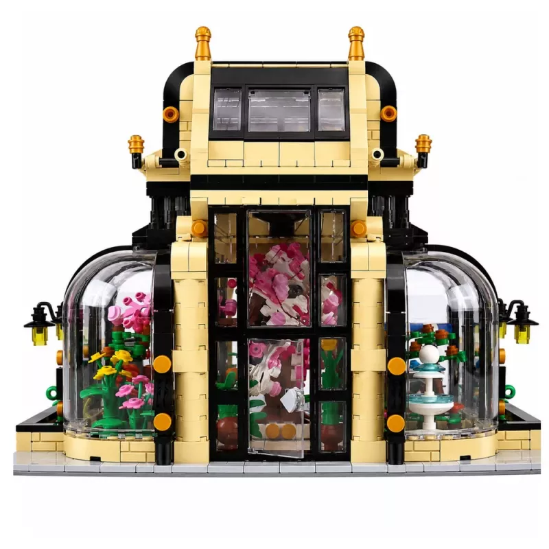 LEAN TOYS Klocki Konstrukcyjne Ogród Botaniczny Oranżeria z Oświetleniem LED 2147 Elementów