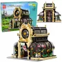 LEAN TOYS Klocki Konstrukcyjne Ogród Botaniczny Oranżeria z Oświetleniem LED 2147 Elementów
