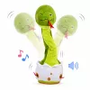 LEAN TOYS Pluszowy Tańczący Wąż Interaktywna Maskotka Muzyczna Zielony