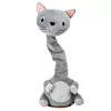 LEAN TOYS Pluszowy Tańczący Kot Interaktywna Zabawka Dźwięki Muzyczne Mascot Szary