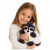 LEAN TOYS Pluszowa Zabawka Przytulanka Zwierzę Szop Biało-Szary 25 cm