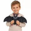 LEAN TOYS Pluszowy Nietoperz ze Składanymi Skrzydłami Szary 57 cm