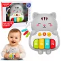 LEAN TOYS Muzyczna Zabawka Pianinko Kotek Edukacyjne Dla Maluchów Melodie Dźwięki