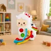 LEAN TOYS Sensory Toy For Toddlers Llama With Strings Pop-It Beads
