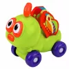 LEAN TOYS Interaktywny Samochodzik Pszczółka Sensoryczny dla Maluchów Zielony