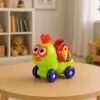 LEAN TOYS Interaktywny Samochodzik Pszczółka Sensoryczny dla Maluchów Zielony