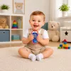 LEAN TOYS Interaktywny Telefon Edukacyjny dla Maluchów z Odgłosami Zwierząt i Światłami