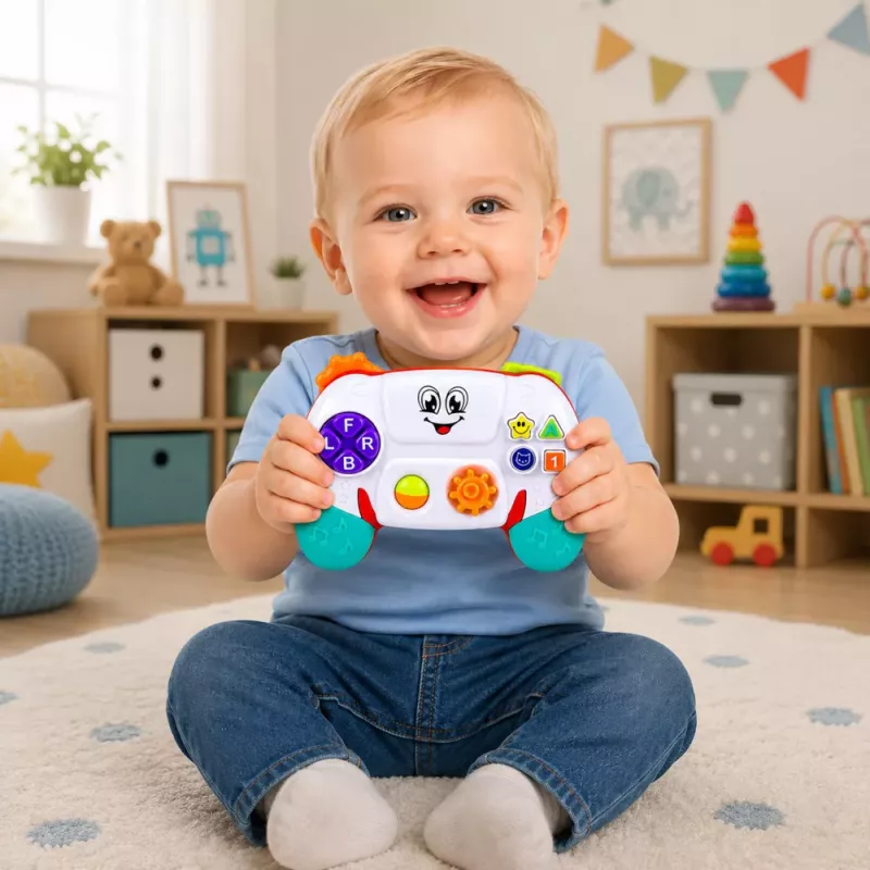 LEAN TOYS Interaktywna Mata Edukacyjna dla Maluchów Światła Dźwięki Melodie