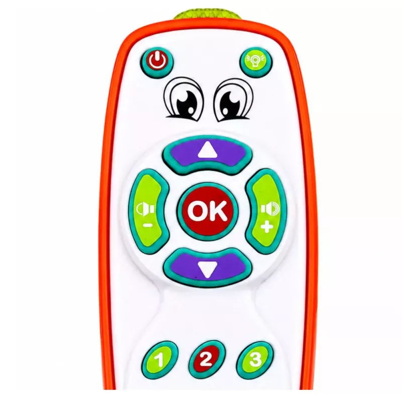 LEAN TOYS Interaktywny Edukacyjny Pilot dla Maluchów z Regulowanym Światłem i Dźwiękiem