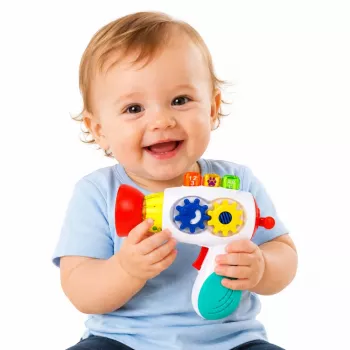 LEAN TOYS Interaktywna Suszarka dla Dzieci z Światłami, Dźwiękami, Przekładniami i Piłeczkami