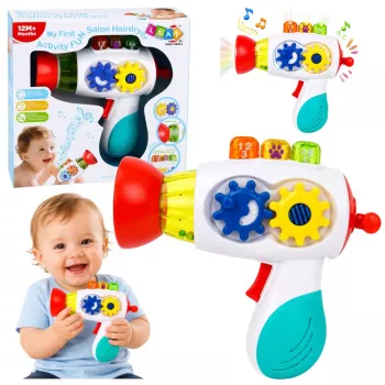 LEAN TOYS Interaktywna Suszarka dla Dzieci z Światłami, Dźwiękami, Przekładniami i Piłeczkami